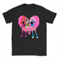Men's T-shirt New American Harajuku Style K-pop Demon Hunter Tiger and Bird Demon Hunter Tiger Print T-shirt streetwear Unisex