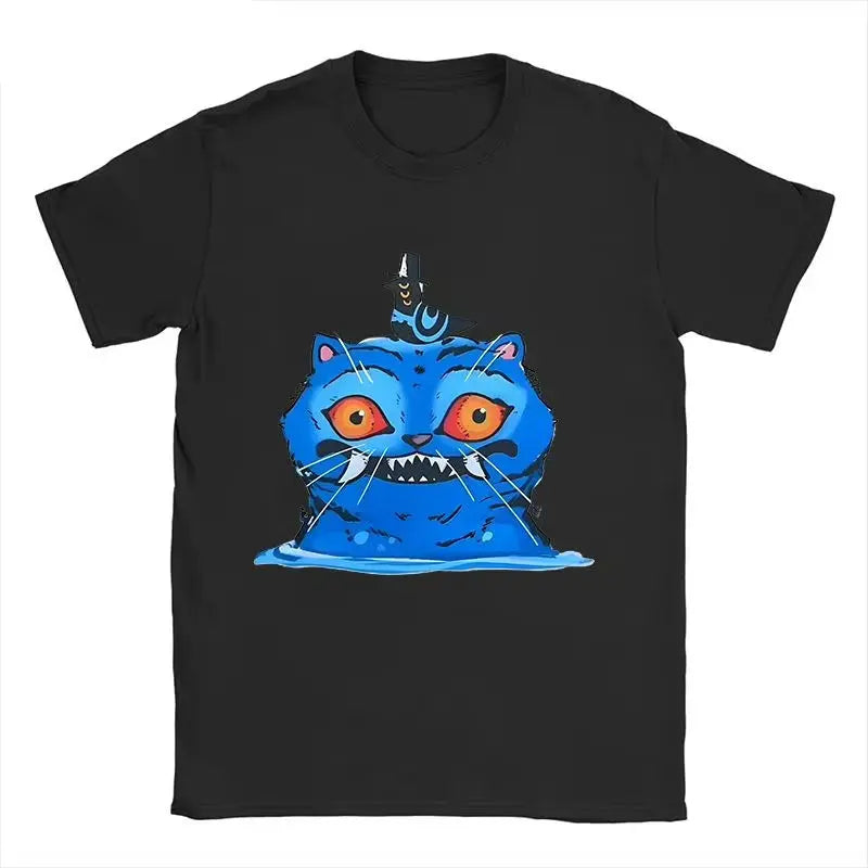 Men's T-shirt New American Harajuku Style K-pop Demon Hunter Tiger and Bird Demon Hunter Tiger Print T-shirt streetwear Unisex