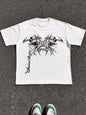 Plus Size Vintage Y2K Size Tapout AOP Graphic Graphic Print T Shirt