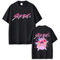 KPop Demon Hunters Rumi Mira Zoey Saja Boys Derpy Tiger Double Sided Print T-shirts