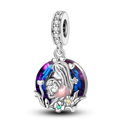 Original Charms 925 Silver Plated Bee Moon Star Pendant Fit Bracelet Making For Woman Fashion Jewelry