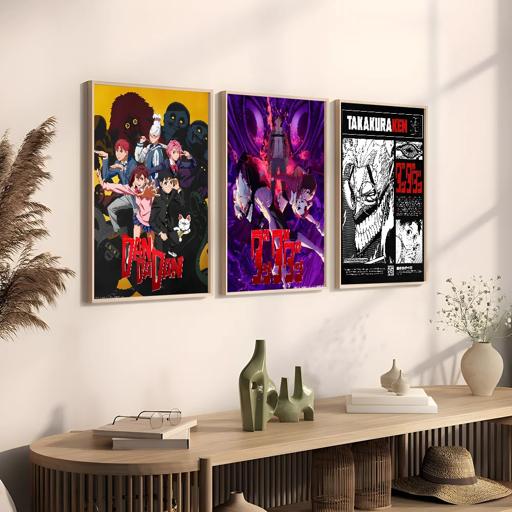 JAPAN Anime D-Dandadan Ken T-Takakura Poster Sticky Wall Art Printing Waterproof Home Living Bed Room Bar Aesthetic Decor
