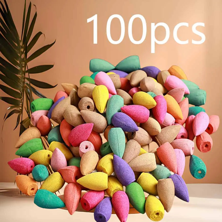 9Pack Colorful Aromatherapy Incense Sticks for Home Indoor Long Lasting Fragrance Smoke Falls for Viewing Relaxation