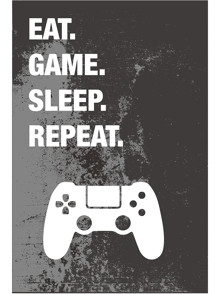 Gamepad Abstract Poster Canvas Painting Print Wall Art Picture Game Player Children'S Room Decorative Painting Boy Gift