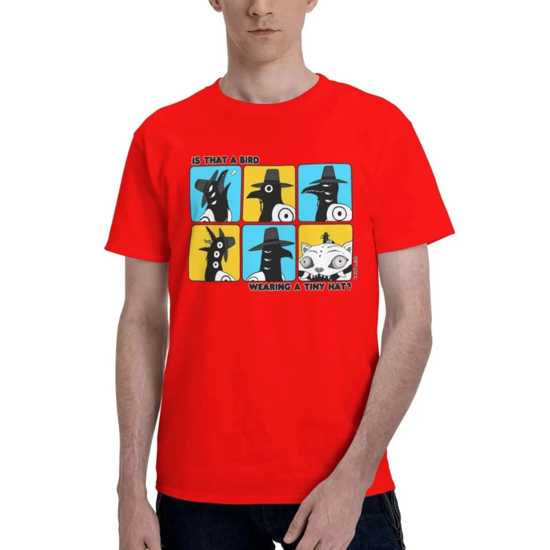 Is That A Bird Wearing A Tiny Hat T Shirt Adult Kpop Demon Hunters Streetwear Cotton T-Shirts Summer O-Neck Tee Shirt Print Tops