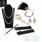 Sexy Sequin Bead Dress Host Retro Banquet Party Stage Nightclub Gatsby Tassel Dress