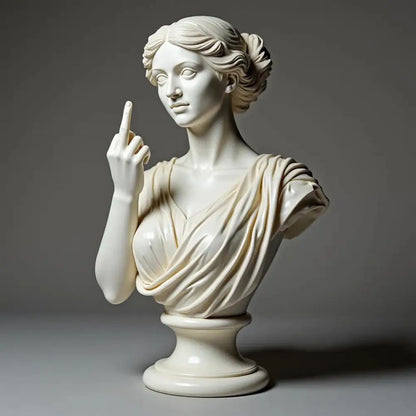 Funny Middle Finger Venus Statue Funny Goddess Statue 3d Resin Office Home Cultural Decoration Design Unique Ornaments Craft