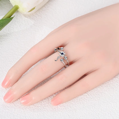 New 925 Sterling Silver Open Ring Hollow Rose Infinite Love Simple Ring Women Wedding Engagement Party Jewelry Gift
