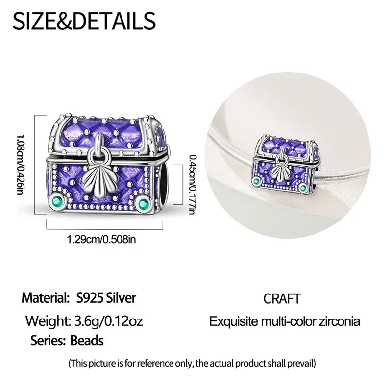 Blue Series 925 Sterling Silver Turtle,Whale & Seahorse Dangle Charm Fits Bracelet Kids Ocean Jewelry Accessories
