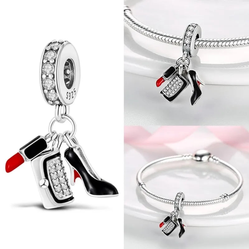 Charms 925 Original Fit 3mm 925 Original Charm Bracelet Women 925 Silver Hot Sale Pendant Beads DIY Jewelry Gift 2024 New