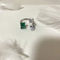 Rings High Quality New Sales Trend Jewelry Original Luxury Brand Shiny Cut Christmas Birthday Party Engagement Gift for Women