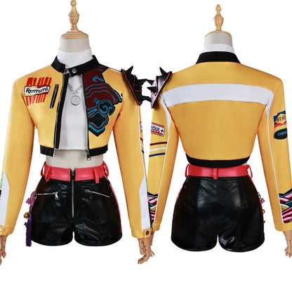 Kids Rumi Cosplay Costume Kpop Demons Children Disguise Halloween Carnival Party Clothing