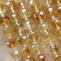 8x6mm Faceted Abacus Natural Dark Yellow Ctrine AAA Loose Spacer Beads for Jewelry Making DIY Bracelet Charms Accessories