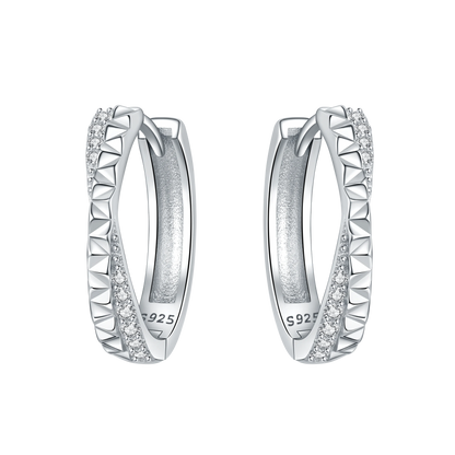CYMYSS 2025 New 925 Sterling Silver Classic Hollow-out Versatile Hoop Earrings for Women Fine Jewelry Ideal Birthday Party Gifts