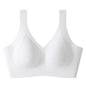 Large Size Seamless Underwear Women's Full Cup Adjustable Big Breast Revealing Small Breast Reduction Bra