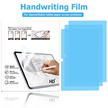 3Pcs Paper Feel Like Screen Protector for Xiaomi MiPad 6 6S Pro 11 12.4 inch Redmi Pad SE 11 8.7 10.6 Pro 12.1 in Matte No Glass