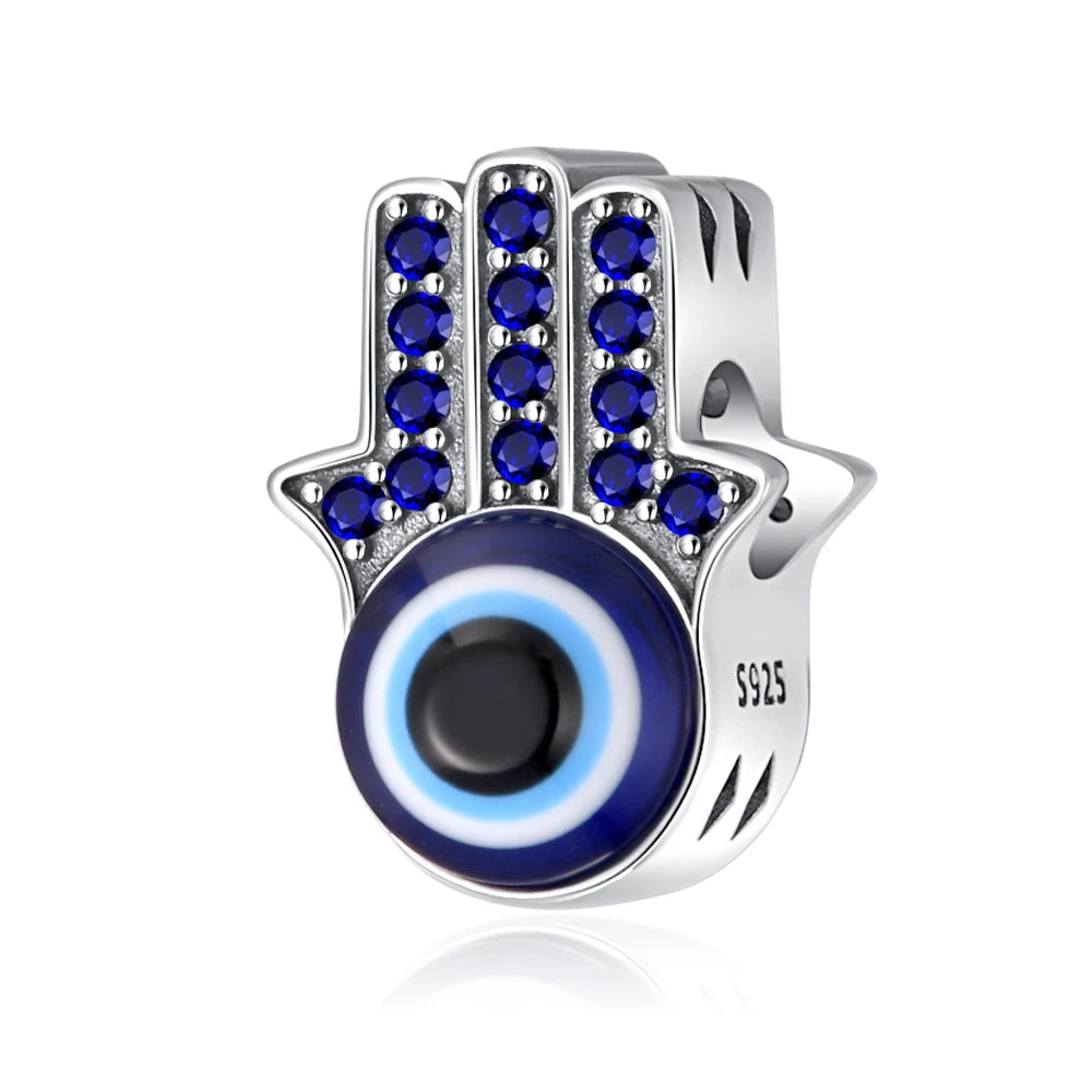 New 925 Silver Eye Palm Skull Wings Sun Pendants Charms Beads Fit Original Bracelet Accessories DIY Jewelry For Women