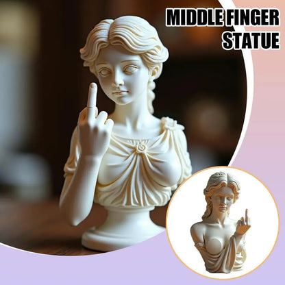 Funny Middle Finger Venus Statue Funny Goddess Statue 3d Resin Office Home Cultural Decoration Design Unique Ornaments Craft