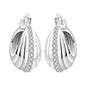 CYMYSS 2025 New 925 Sterling Silver Classic Hollow-out Versatile Hoop Earrings for Women Fine Jewelry Ideal Birthday Party Gifts