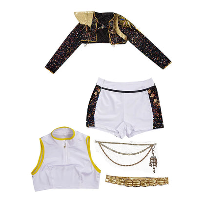 Children Zoey Mira Rumi Demon Hunters Cosplay Costume Kid Girls Disguise Halloween K-POP Group Idol