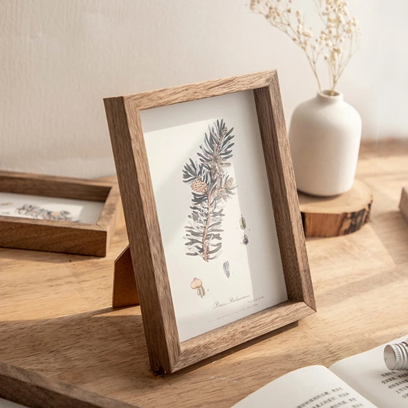DIY 3D Dried Flower Photo Frames Specimen Stand for Home Decor Desktop Ornment Decoração Para Sala Clear Photo Frame Mini Frame