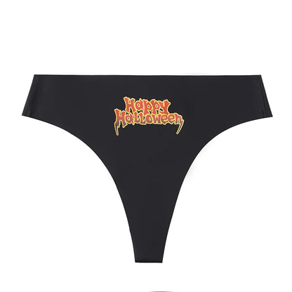 3PCS Halloween Women's Panties Charming Thongs Female Breathable Soft Sexy Lingerie