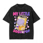 Oversized Washed T-Shirt My Little Soda Pop Saja Boys KPop Demon Hunters