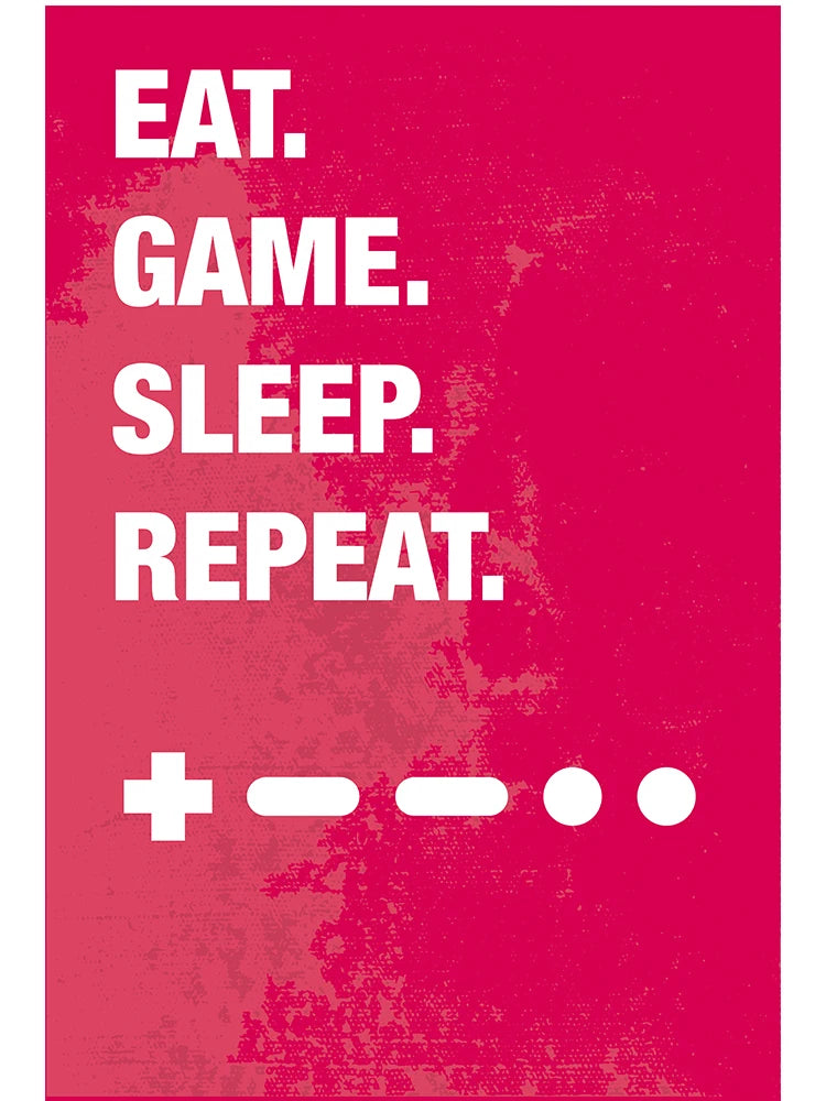 Gamepad Abstract Poster Canvas Painting Print Wall Art Picture Game Player Children'S Room Decorative Painting Boy Gift