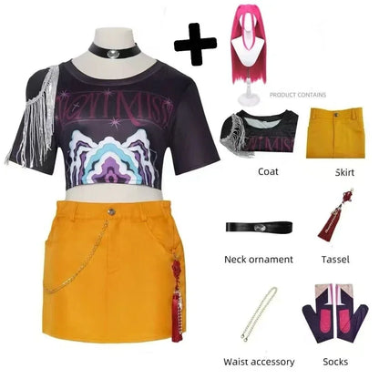 KPop Cosplay Rumi Zoey Mira Cosplay Costume for Children Girls Halloween Carnival Party Role Playing Outfits Xmas Gifts