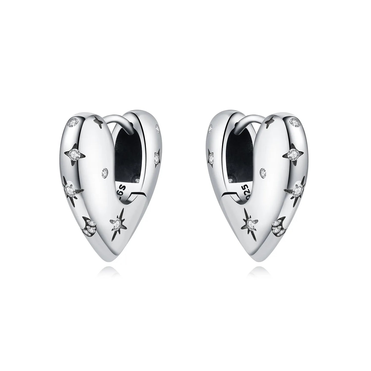 CYMYSS 2025 New 925 Sterling Silver Classic Hollow-out Versatile Hoop Earrings for Women Fine Jewelry Ideal Birthday Party Gifts