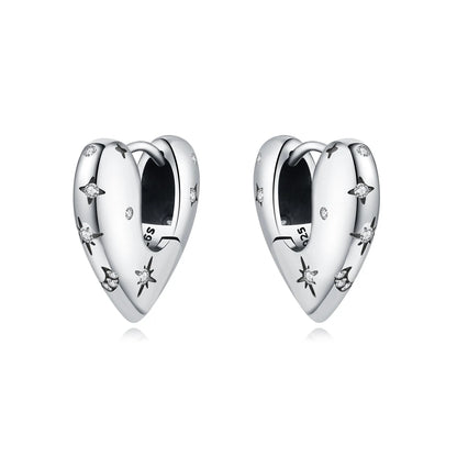 CYMYSS 2025 New 925 Sterling Silver Classic Hollow-out Versatile Hoop Earrings for Women Fine Jewelry Ideal Birthday Party Gifts