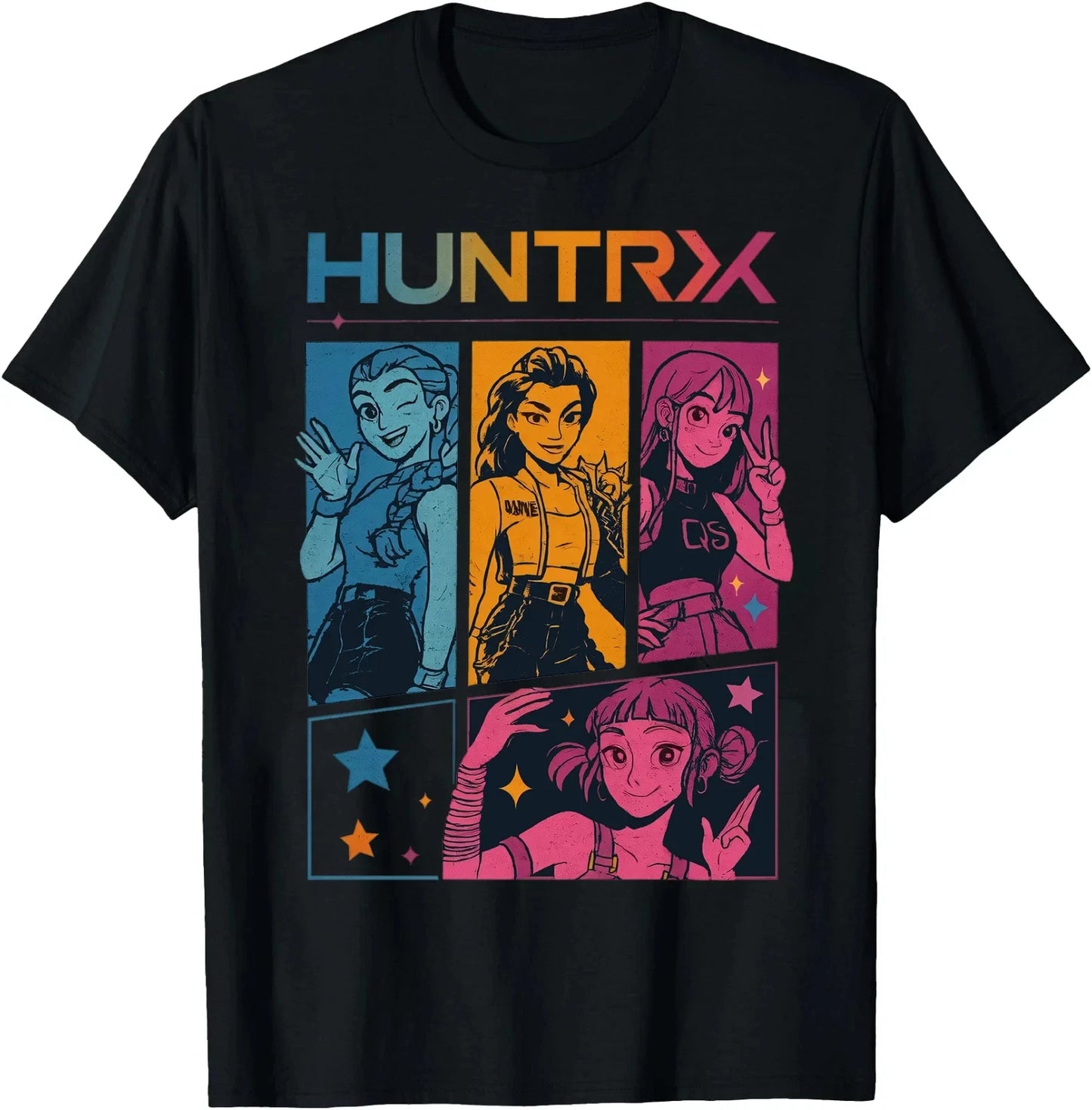 Anime KPop Demon Hunters T-shirt Summer 3D HUNTR_X Print Men Women Cartoon Top Summer Unisex Streetwear Oversized Men's Clothin