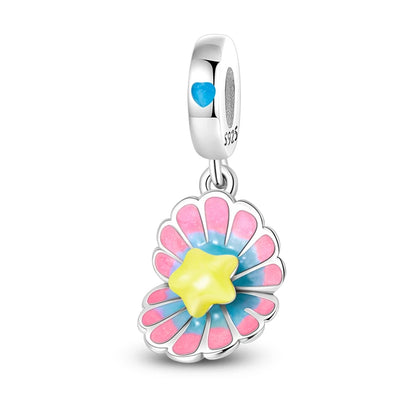 Blue Series 925 Sterling Silver Turtle,Whale & Seahorse Dangle Charm Fits Bracelet Kids Ocean Jewelry Accessories