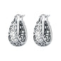 CYMYSS 2025 New 925 Sterling Silver Classic Hollow-out Versatile Hoop Earrings for Women Fine Jewelry Ideal Birthday Party Gifts