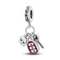925 Sterling Silver Motorcycle Red Sports Car SUV Bus Car Keys Charm Pendants For Women Fit DIY Bracelets Party Birthday Jewelry