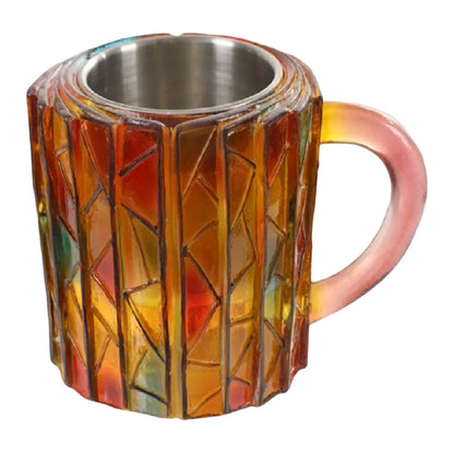 3D Painted Book Mug Wear Resist Unique Handmade Drink Cup Multi-Purpose Novelty Water Mug for Beer Wine Juice Tea Coffee