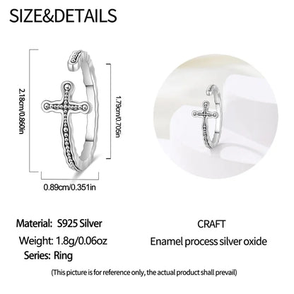 New 925 Sterling Silver Open Ring Hollow Rose Infinite Love Simple Ring Women Wedding Engagement Party Jewelry Gift