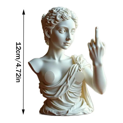 Funny Middle Finger Venus Statue Funny Goddess Statue 3d Resin Office Home Cultural Decoration Design Unique Ornaments Craft