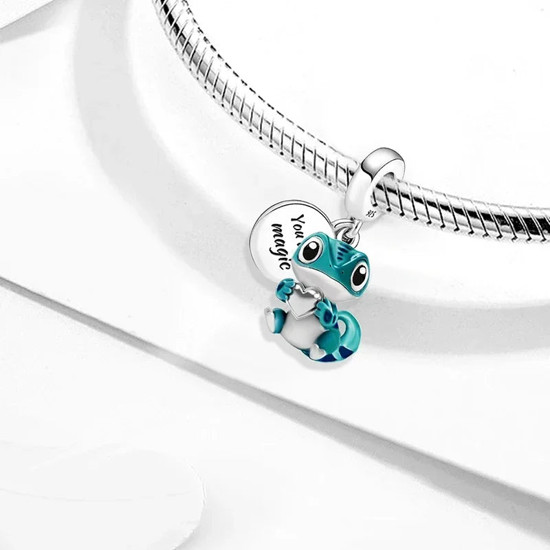 925 Sterling Silver Panda  Butterfly Kapibala Octopus Charms Beads Fit Original Pan Bracelet Bangle High Quality DIY Jewelry
