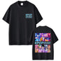 Movie KPop Demon Hunters Rumi Mira Zoey Saja Boys Derpy Tiger Double Sided Print T-shirt