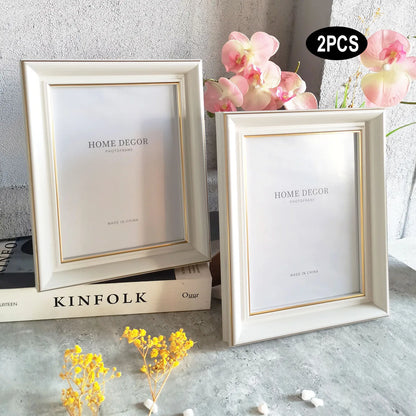 2pcs Photo Frames Set-10X15/15X20/20X25cm Picture Franes for Wall & Tabletop Home Decor Commemorative Gift Birthday Housewarming