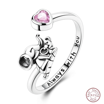 New 925 Sterling Silver Open Ring Hollow Rose Infinite Love Simple Ring Women Wedding Engagement Party Jewelry Gift