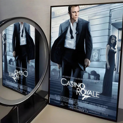 J-James Bond 007 Poster HD Art Sticky Wall Waterproof Home Living Room Bedroom Aesthetic Decoration