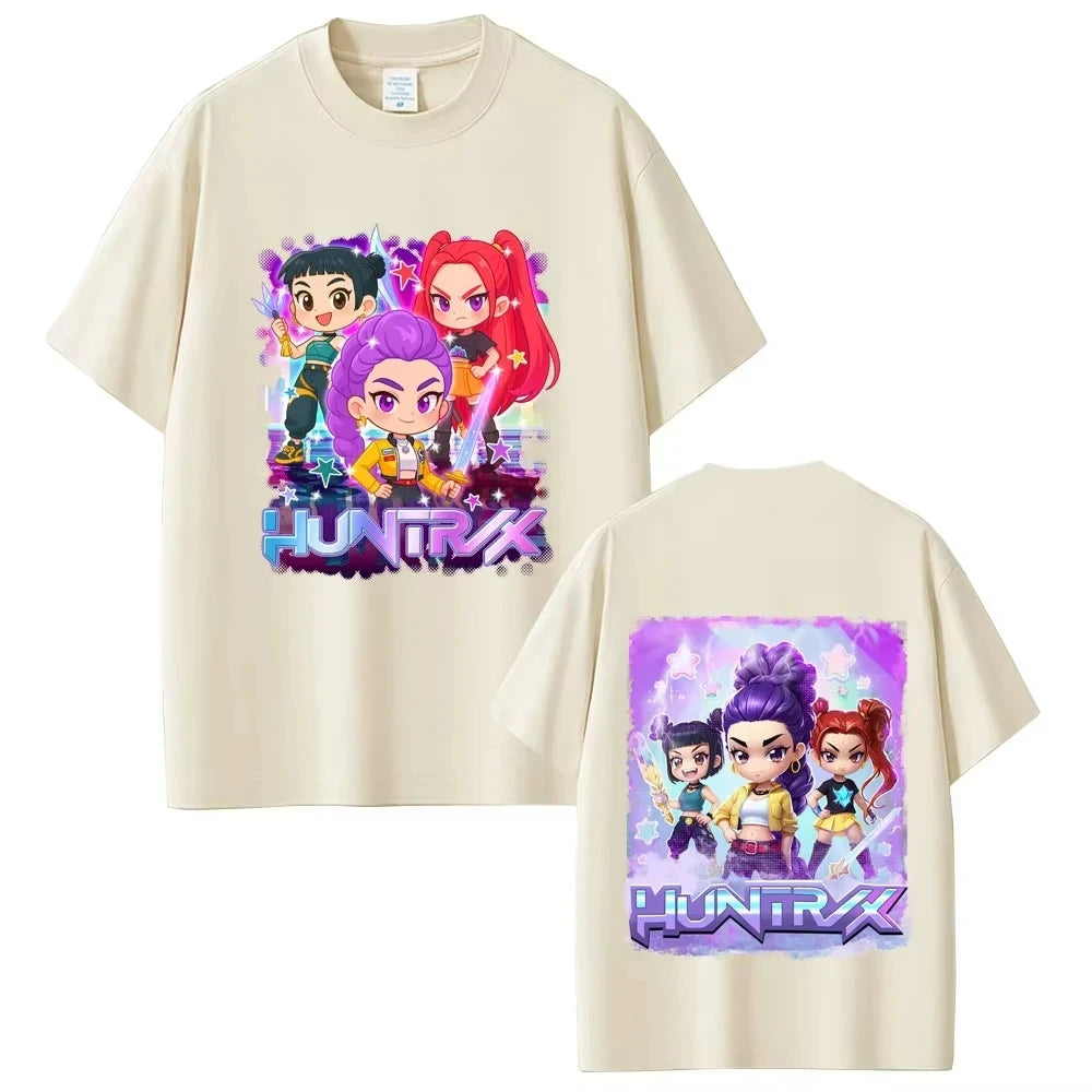 Anime KPop Demon Hunters Saja Boys Print T-shirt