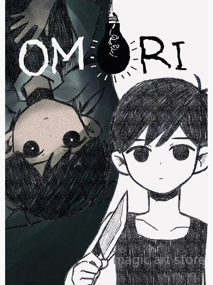 Horror Anime Style Video Game Omori Main Character Game Scene Art Poster Canvas Painting Wall Print Picture Room Home Bar Decor