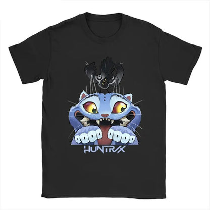 Men's T-shirt New American Harajuku Style K-pop Demon Hunter Tiger and Bird Demon Hunter Tiger Print T-shirt streetwear Unisex