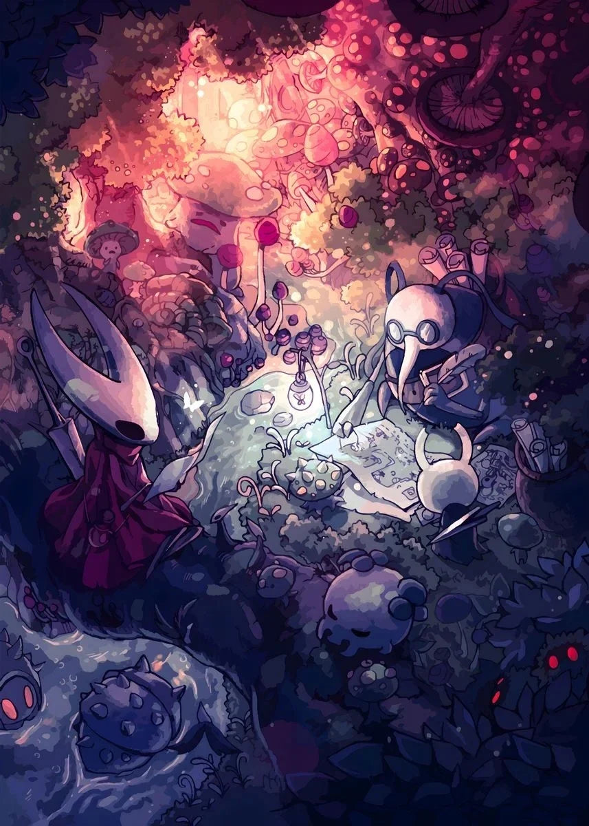 Hollow Knight Anime Videogame Aesthetic Canvas Painting Posters and Prints Wall Art Picture for Bedroom Home Decor