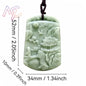 Light Green Natural Jade Flower Heart Pendant Necklace Real Jewellery Carved Gemstone Fashion Charm Amulet Gifts for Women Men