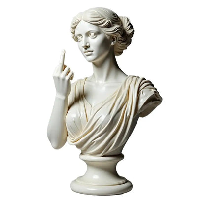 Funny Middle Finger Venus Statue Funny Goddess Statue 3d Resin Office Home Cultural Decoration Design Unique Ornaments Craft