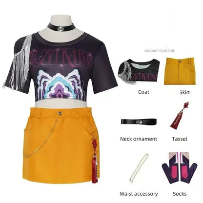 KPop Cosplay Rumi Zoey Mira Cosplay Costume for Children Girls Halloween Carnival Party Role Playing Outfits Xmas Gifts